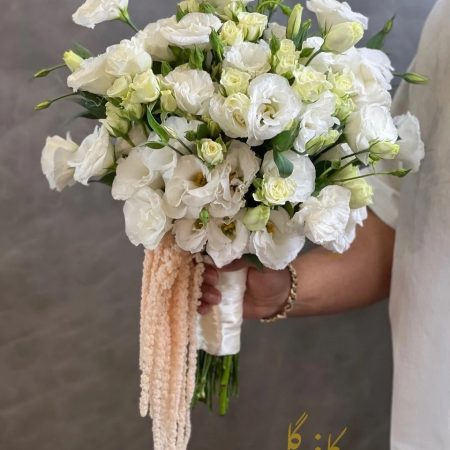 دسته گل عروس شیک و ساده